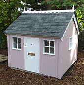 Painted Cottage with slate roof